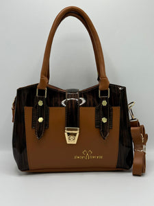 Chic Two-Tone Handbag