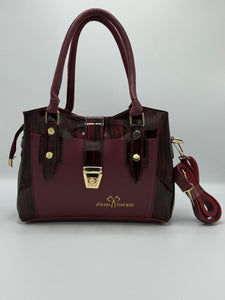 Chic Two-Tone Handbag