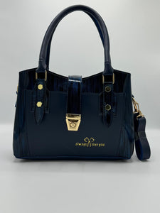 Chic Two-Tone Handbag