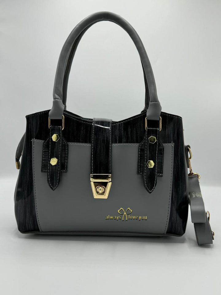 Chic Two-Tone Handbag